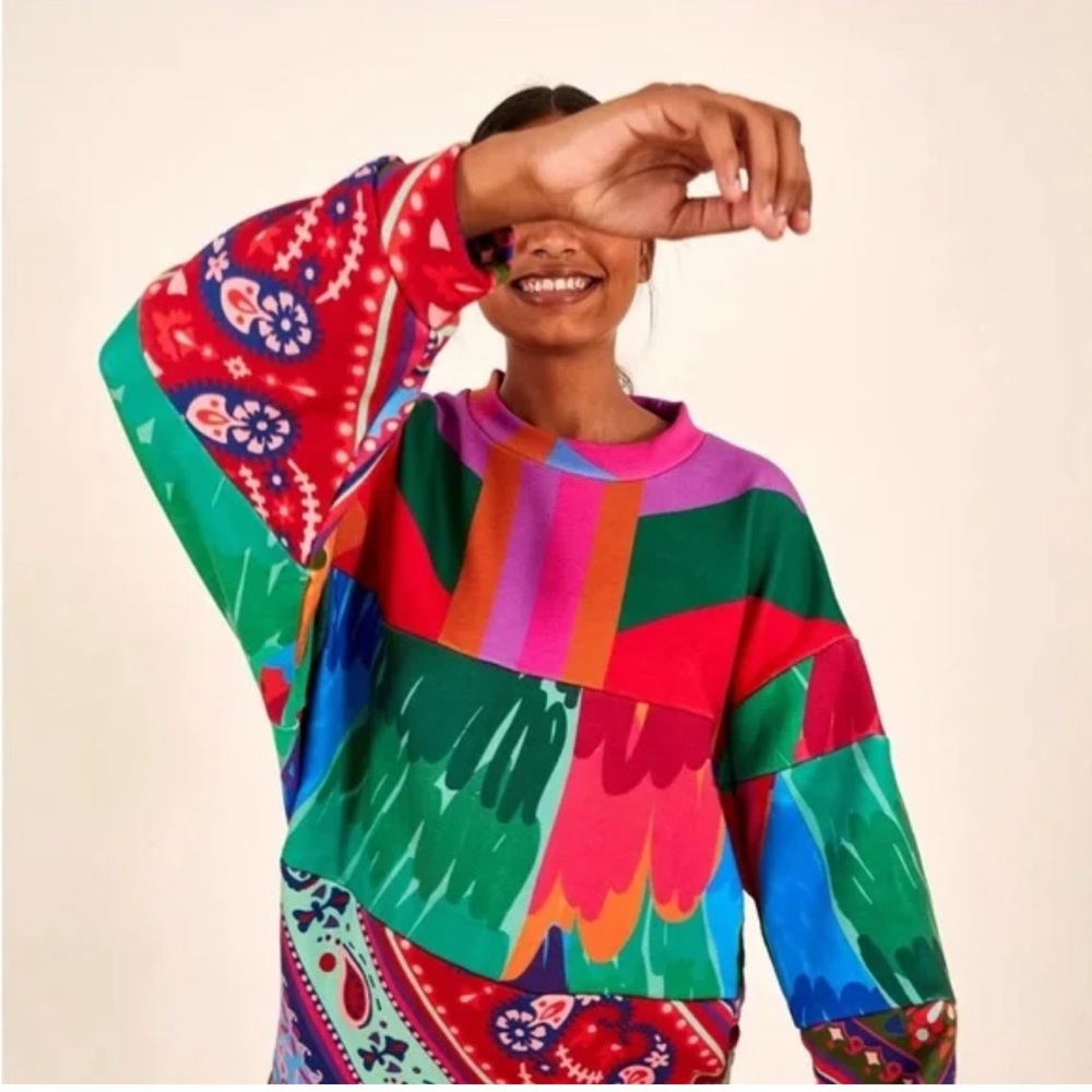FARM Rio Multicolor Crew Neck Sweatshirt